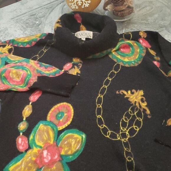 ❤lambswool wool vintage sweater/dress - Picture 2 of 4